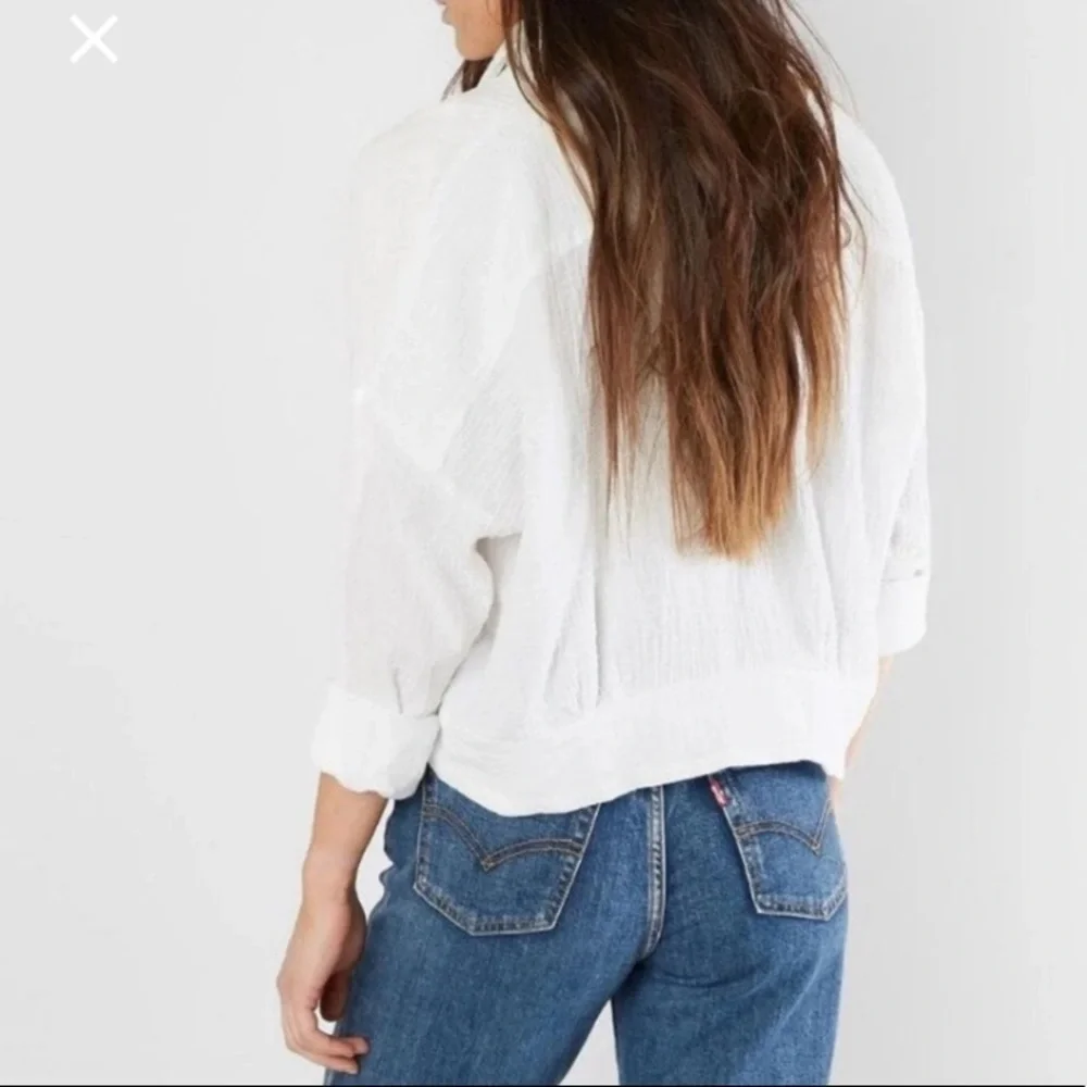 NWT | Free People | Button Down Front Tie Shirt